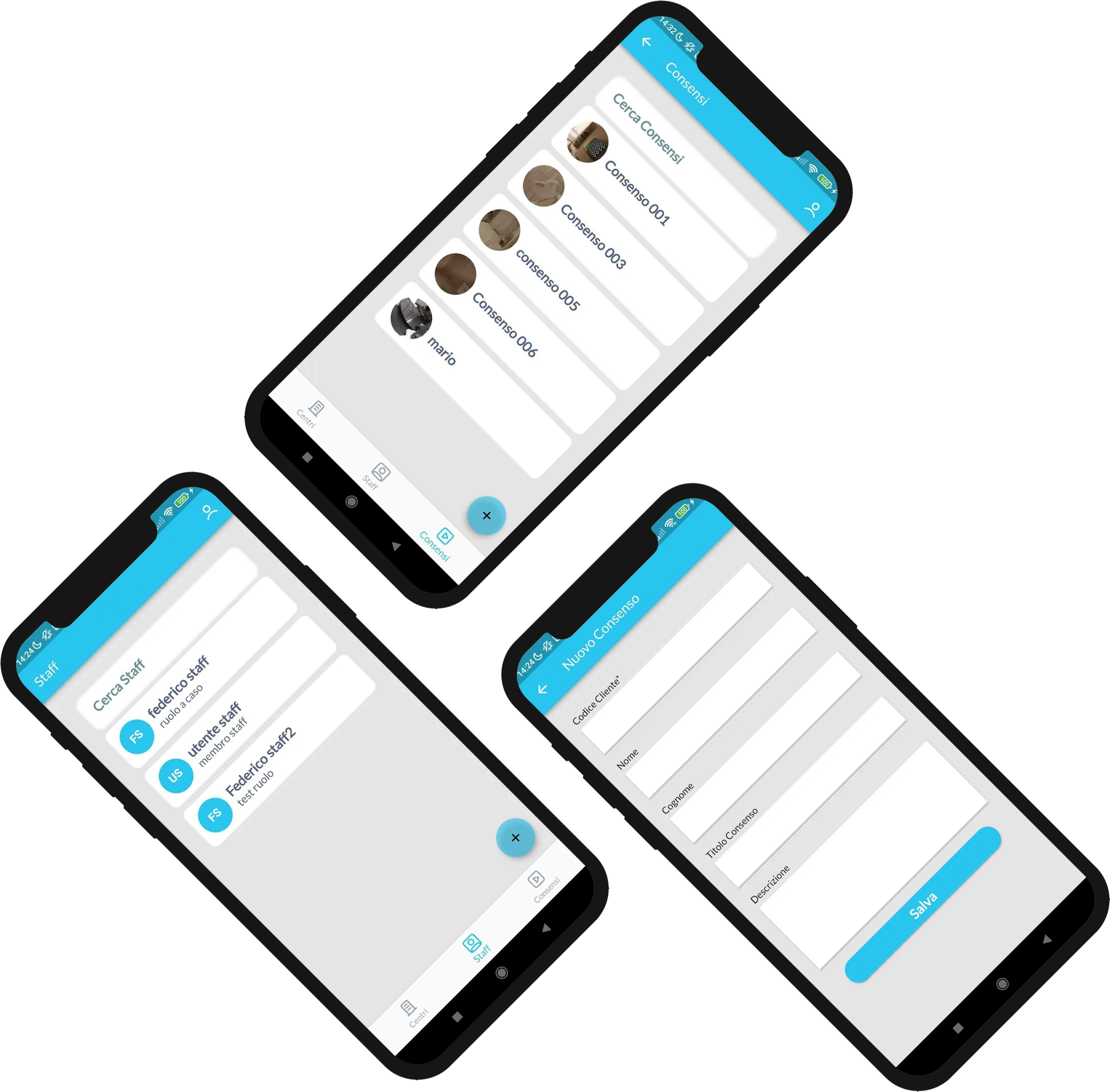 composizione di viste app
